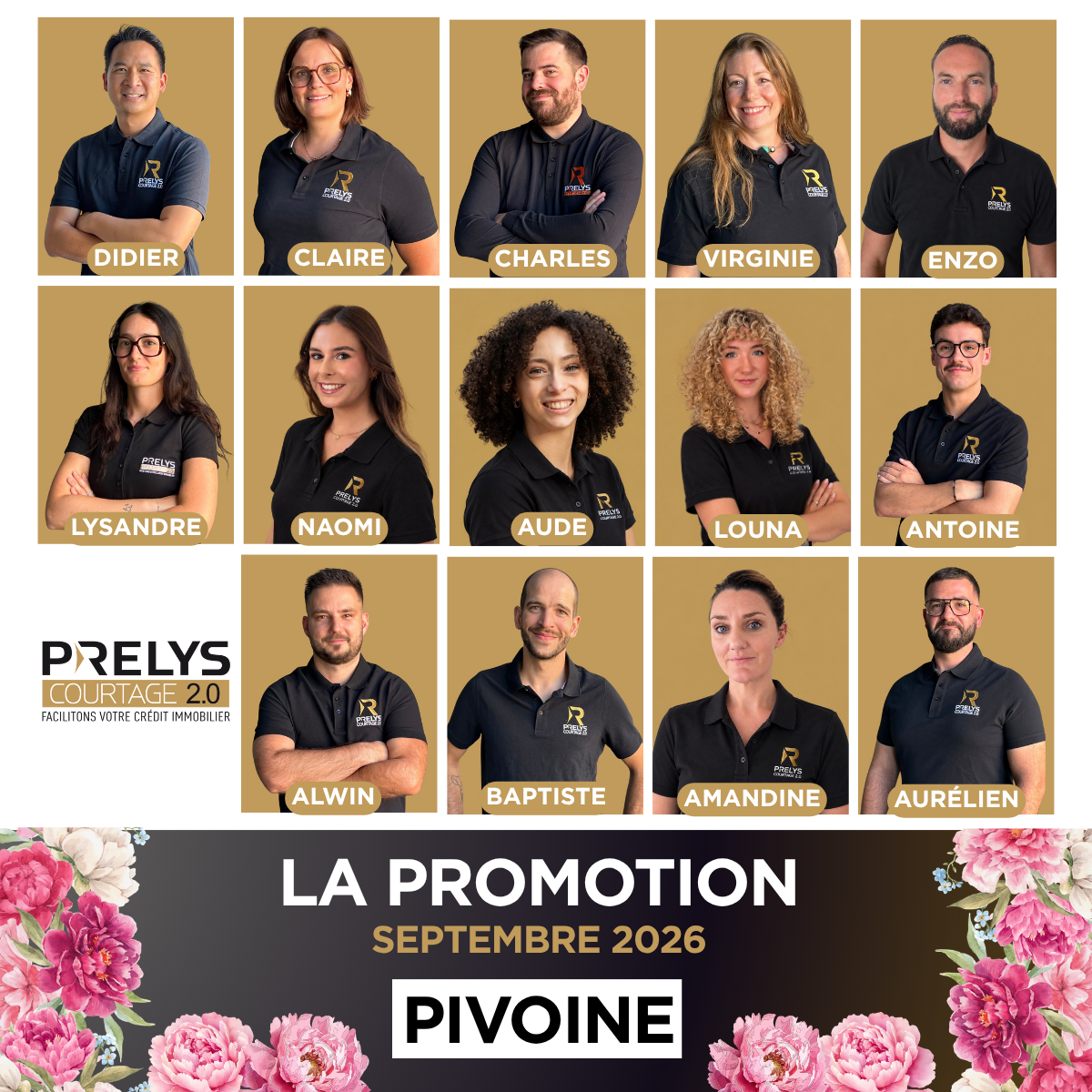 Prelys Courtage accueille la promotion Pivoine : bienvenue aux nouveaux talents de la rentrée !